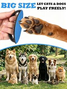 Pet Nail File, Handheld Dog Nail File Board, Large Dog Nail File Quiet Grinding Tool, Includes 2 Sandpaper Sheets, For Pet Nail Care, Home Use Detachable Claw Grinder Nail Scraper, Replaceable Abrasive - A - View 4