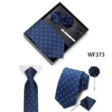 AlanKing Paisley Pattern Design Men's Tie Set Gift Box, Contrasting Color Combination Emphasizing Unrestrained Style, Perfect For Parties And Casual Holidays - Multicolor - View 9