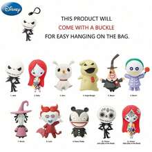 Monogram Disney 1pc Universal NBC Authorized Mystery Blind Bag 3D Non-Plush Filled Jack Sally Keychain, Halloween Christmas Gift - MN-26565 - View 4