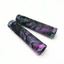 High-Quality Water Ripple Pattern Mountain Bike Handlebar Grips 135CM Soft Rubber Non-Slip Wear-Resistant Balance Bike Folding Bike Bicycle Handlebar Covers Outdoor Cycling Accessories - Multicolor - View 5