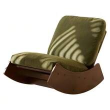 Comfortable Rocking Chair, High-Quality Upholstered Armchair, Solid Wood Frame, Perfect For Various Living Areas, Accent Reading Chair For Bedroom And Living Room - 綠色 - 查看 1