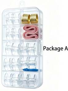 1 Set Multifunctional Sewing Kit Color Sewing Thread Spools Kit With Storage Box, Hand Sewing Needles Set For Clothes Repair, Embroidery, Cross‑Stitch, DIY Handcraft, Home Travel Emergency Sewing Supplies For Holiday Handmade Gift Making - Multiple Styles - View 3