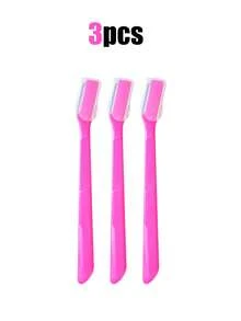 30/20/12/6/3/1pc Exfoliating Tool Set - Unisex Facial Razors, Straight Handle Eyebrow Razors With Caps, Eyebrow Trimmers And Shavers, Facial Hair Removal Razors, Exfoliating Shaving Tools, Non-Slip Handle Easy To Operate, Mini Blade Eyebrow Razors, Suitable For Beginners, Essential Hair Care Products And Accessories For Hair Salons, Beauty, Travel, Suitable For Gifts, Presents, Bargains - Hot Pink - View 9