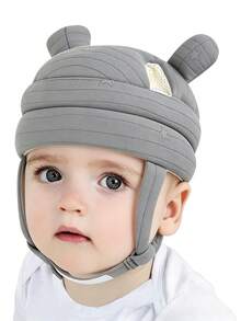 1pc Baby Anti-Collision Head Protection Hat, Cartoon Bear Ear Baby Head Cushioning Cap, Adjustable Chin Strap, Soft Thick Padded Design, Suitable For Baby Crawling, Standing, Walking, Indoor Play And Daily Activities, Lightweight Comfortable Infant Toddler Learning To Walk Supplies, Unisex For Baby Boys And Girls - Multicolor - View 14