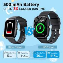 1.83 Inch Large Screen Smart Watch For Teens And Children, 2026 New Model, 300mAh Large Capacity Long Battery Life, Bluetooth Calling, Music Playback, Customizable Watch Face And Wallpaper, Multiple Colors Available, Perfect Birthday Party Gift For Boys And Girls - Multicolor - View 3