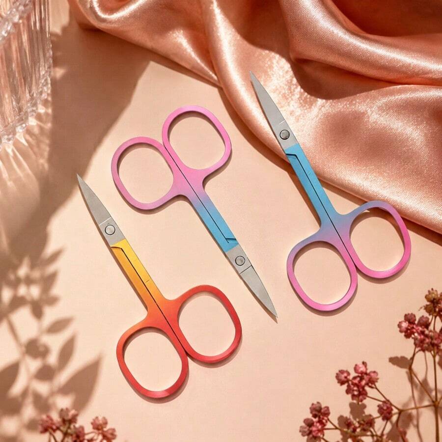 Gradient Stainless Steel Bikini Trimmer Scissors, Small Precision Grooming Scissors For Intimate Hair Trimming - View 1