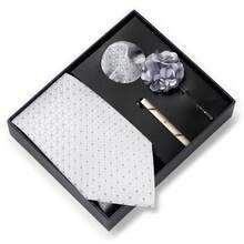 AlanKing Paisley Pattern Design Men's Tie Set Gift Box, Contrasting Color Combination Emphasizing Unrestrained Style, Perfect For Parties And Casual Holidays - Multicolor - View 11