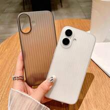Corrugated Matte Ultra-Thin Shockproof Phone Case, Cute Shock-Absorbing Camera Lens Protective Cover, Soft Ultra-Thin Protective Case, Compatible With Iphone 18 17 16 15 14 13 Pro Max 18 Pro Max 11 Phone Case, Various Holiday Gifts - Translucent Black - View 5