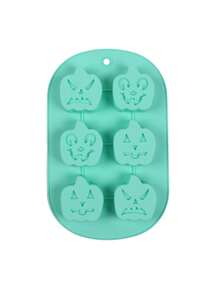 1pc Halloween Pumpkin Silicone Baking Mold, 6-Cavity Multi-Expression Pumpkin Mold, Themed Baking Tray, Suitable For Chocolate, Candy, Cake, Jelly, Pudding, Used For Halloween Party Dessert Table, Home Kitchen Baking And Dessert Decoration - Multicolor - View 14