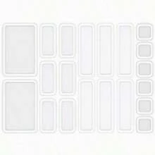 1/3/5pcs PP Transparent Plastic Drawer Storage Boxes, 4 Sizes Multi-Functional Bathroom Vanity Organizer Tray, Non-Slip Storage Box, Suitable For Cosmetics, Jewelry, Bedroom, Kitchen Utensils And Office Supplies - View 3