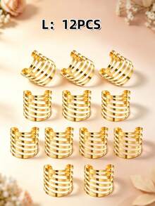 1pc/6pcs/12pcs Creative Napkin Rings, Decorative Napkin Holders For Birthday, Farmhouse, Wedding, Restaurant, Hotel, Valentine's Day, Banquet, Buffet Table Decor, Party Supplies, Home Kitchen Table Decoration - Multicolor - View 33