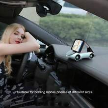 1pc Car Phone Holder, Car Navigation Support Stand, Creative Multi-Function Car Interior Universal Ornament Bracket Model Car - A - View 10