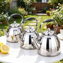 Stainless Steel Handle Kettle, Multifunctional With Filter, Thickened Body, Suitable For Hotel, Restaurant, Home And Outdoor Use, Perfect For Brewing Tea, Compatible With Induction Cooktop - Multicolor - View 3