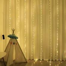 USB Powered LED Curtain Fairy String Lights, Multiple Sizes 3M1M/3M2M/3M3M Available, 8 Twinkling Lighting Modes Hanging Lights, Easy Installation For Window, Wall, Bedroom, Wedding, Christmas Indoor Home Decor - USB Curtain Lights - View 10