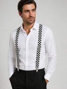 Men's High Elasticity 2.5cm Suspenders - Multicolor - View 1