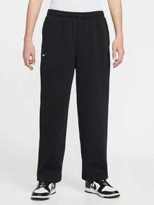 Nike Men's New Year Style Fleece-Lined Sweatpants With Embroidery Straight Leg - Black - View 4