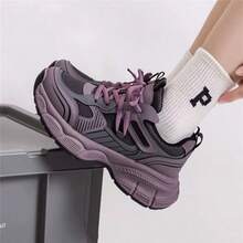 Women Wedge Sneakers - Violet Purple - View 4