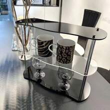 1pc Acrylic Practical Shelf, Multi-Purpose Tiered Storage Organizer For Aromatherapy, Perfume, Collectibles, Drinkware - Easy To Install, Floor-Standing Display Rack - Multicolor - View 4