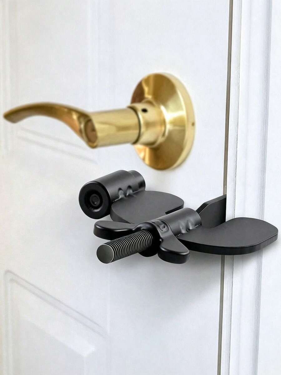 1/2pcs Portable Door Lock Home Security Door Locker Hotel Door Locks For Travelers Travel Lock For Door Safety Locks From Inside Bedroom Hotel Rooms Home Apartment Security Travel Gifts Must Haves Essentials - Multicolor - View 1