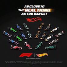 Hot Wheels Premium F1 Ferra-Ri HP Racing Car #44 Die-Cast Model, 1:64 Scale Formu-La 1 Collectible Vehicle With Authentic Team Details, High Speed Motorsport Design, Scuderia Ferrari Racing Collection - Multicolor - View 5