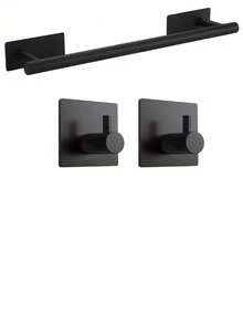 4/3/1pc Bathroom Towel Rack Wall-Mounted Bathroom Hanging Rack Dish Cloth Holder Bathroom Kitchen Hardware Accessories Strong Self-Adhesive Bathroom Storage Rack Suitable For Bathroom And Kitchen Decor - Multicolor - View 18