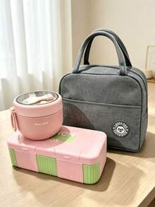 SEAL LOCK 1/3pcs-Cartoon Lunch Box, Student Campus Large Capacity Meal Box, Compartment Breakfast Bento Box, Oatmeal Cup, Fruit Fresh-Keeping Box, Office Worker Weight Loss Meal Box, Suitable For Company, School, Outdoor Picnic - Multicolor - View 8