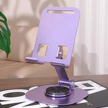 KELEEL Aluminum Alloy Phone Stand - Waterproof, 360° Rotating Desktop Base, 2-Section Adjustable And Foldable Design, Suitable For Office And Bedside Use - Multicolor - View 17