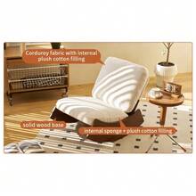 Comfortable Rocking Chair, High-Quality Upholstered Armchair, Solid Wood Frame, Perfect For Various Living Areas, Accent Reading Chair For Bedroom And Living Room - 白色 - 查看 9