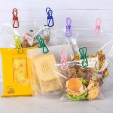 20pcs Random Color Sealing Clips, Suitable For Food Packaging, Chip Bags, Clothes And More, Creative Photo Holder, Great Gift For Christmas - Multicolor - View 3