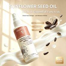 ADJANISS Sunflower Oil Heat Protection Spray (100ml/3.08 Fl Oz), Suitable For All Hair Types, Provides Heat Protection, Smooths Frizz, Detangles, Controls Flyaways, Leaves Hair Soft, Smooth And Easy To Manage. [Heat Protection] [Leave-In] - Full Size - View 9