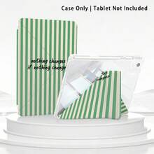 條紋與其他圖案彩繪效果平板保護殼，內建筆槽，相容於 Apple 10代/A16 11代/Air 11 保護殼，相容於華為保護殼 Matepad SE 11/MatePad 11/MatePad 11.5 2025，適用於 Honor Pad 8/9/10/X8/X8A/X9，相容於 /及其他熱門機型 - 款式15 - 查看 5