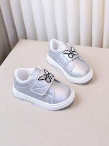 1 Pair Spring/Autumn New Casual Sneakers Kids Sports Shoes Unisex Skate Shoes - Grey - View 2