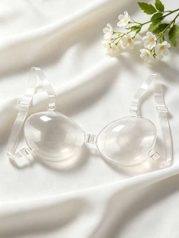 Plus Size Transparent Silicone Breast Petals Thickened Lift-Up Non-Slip Small Breast Enhancing Invisible Bra Push-Up Nipple Cover Lingerie