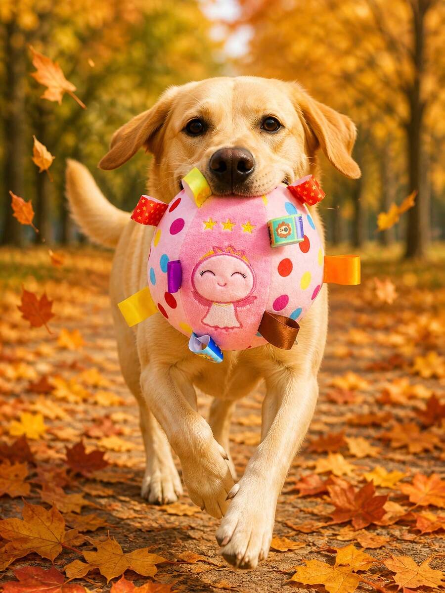 1/2pcs Pet Training Balls, Chew Toys With Built-In Bell, Squeaky Sound Balls, Dog Training Balls, Suitable For Small And Puppy Dogs, Indoor And Outdoor Use, Ideal For Large, Medium And Small Dogs, Perfect For Dog Play And Entertainment - Multicolor - View 1