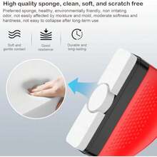 2PCS Automotive Oil Film Cleaning Brush, Glass Coating for Windshield, Glass Cleaning Board, para Limpiar Manchas de Cristal, Apto para Lunas de Coche, Espejos, Improves Clarity and Visibility - 2 - Ver 5