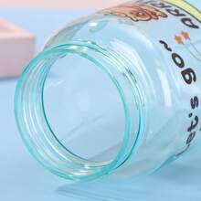 1pc 500ml Cute Capybara Plastic Water Cup, Large Capacity Straw Portable Baby Cartoon Travel Cup - Multicolor - View 9