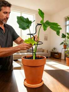 Honeycomb Plant Climbing Trellis, Outdoor Potted Plant Rack, Plant Climbing Frame, Rust-Proof Plastic Support Pole, Suitable For Potted Vines And Flowers, Space-Saving Indoor/Outdoor Garden Support Rack - Multicolor - View 5