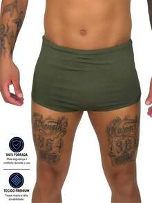 kLARALUH Medium Ventto Basic Plain Swimsuit, Zero Transparency Fabric, Beach And Pool Fashion - Army Green - View 1