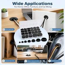 125Pcs Black Rubber Round Hole Plugs, Assorted Sizes Silicone Grommets & Seals, For Automotive, Marine, RV, Furniture & DIY Projects, Dustproof & Vibration Damping - 125 Pcs/set - View 7