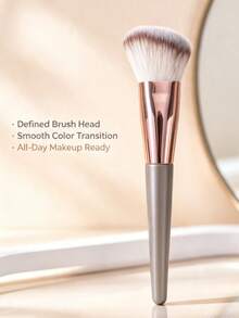 1pc Angled Multi-Function Makeup Brush, Blush Brush, Powder Brush, Contour Brush, Portable Makeup Tool For Beginners - Multicolor - View 10