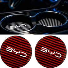 قطعتان من حاملات الأكواب لسيارة BYD، إكسسوارات داخلية للسيارة - أسود - مشاهدة 5