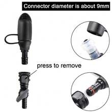 Hydration Bags Bite Valve Mouthpiece Replacement 9mm Diameter With Cover Nozzle Connector For Cycling Sports Bladder Water Bag Bite Valve Replacements With Quick Release Button For Hydration Bladder Cycling Bags Silicone Mouthpiece Nozzles Fast Flow - Multicolor - View 6