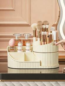 Multifunctional Cosmetic Storage Box With Multiple Compartments, Can Store Stationery, Skincare Products And Makeup Brushes - A - View 5