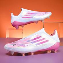 Neutral High Traction AG Turf Football Boots, Unisex Competition Grade Soccer Cleats, Scientifically Arranged Rubber AG Studs, Elastic Shock Midsole Durable Upper For Pro Adult Players - Pink - View 1