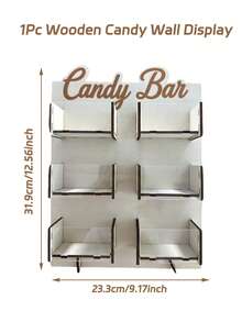 1 Set Wooden Candy Display Rack, Birthday Party Dessert Storage Rack, Wedding Candy Tray, Candy Stand, Baby Party Dessert Plate, Donut Rack, Bridal Shower Cake Stand, Food Display Rack, Party Table Decor, Kitchen Cooking Rack, Birthday Gift, Home Decor, Room Decor, Party Gift - Custom Shaped Text Gift Box - View 19