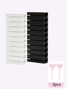 Nail Art Transfer Foil Storage Box Organizer, Suitable For Nail Foil Rolls, Stickers, Decals, Pink White Gray Dust-Proof Nail Tool Storage Box, Salon Use - Multicolor - View 19