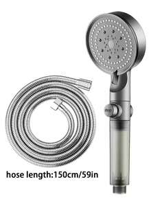 Shower Head With Pressure Filtration, 5 Adjustable Water Flow Levels, Handheld Shower Head With 10 Built-In Filter Cartridges, Suitable For Bathroom Shower, Outdoor Water Heater And RV Shower Equipment - Multicolor - View 9