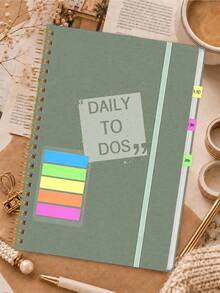 Trees A5 24-Month Weekly & Monthly Planner, 8.15 X 5.71 Inch Green Spiral Bound, Includes Daily To-Do List, Goals, Notes And Colorful Index Tabs, Suitable For Work, Home And Office, Back To School Office Desk Accessories - Green - View 1