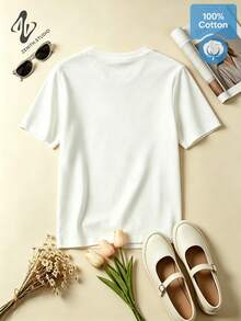 Women T-Shirts - White - View 3