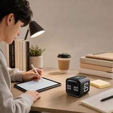1pc Gravity Sensor Timer: Study Countdown Stopwatch, Rechargeable Desktop Timer, Kitchen Cooking Countdown Reminder, Digital Alarm Clock - Multicolor - View 8